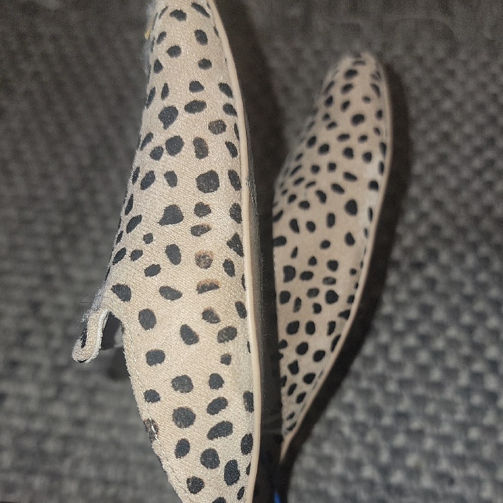 Cream and Black Polka Dot Flats - Picture 6 of 6
